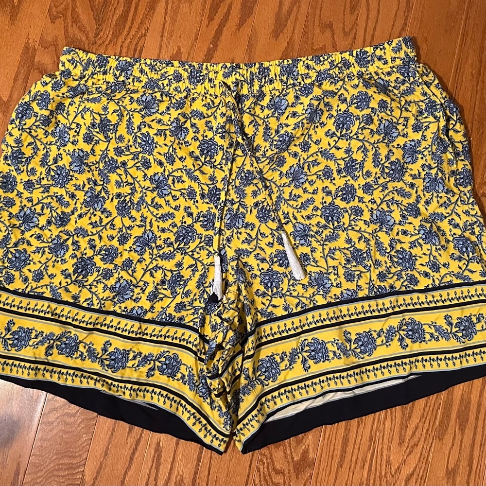 J. Jill Border Print Shorts 3X  NWT